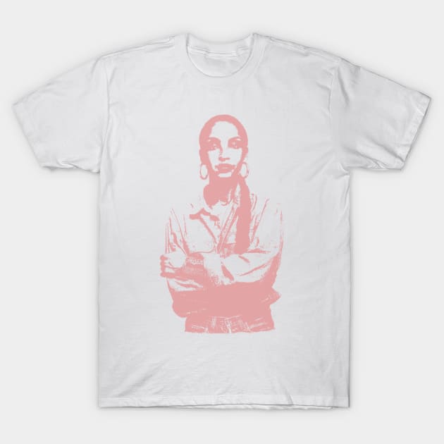 Sade Adu Portrait T-Shirt by phatvo